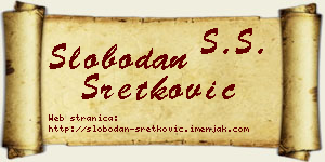 Slobodan Sretković vizit kartica